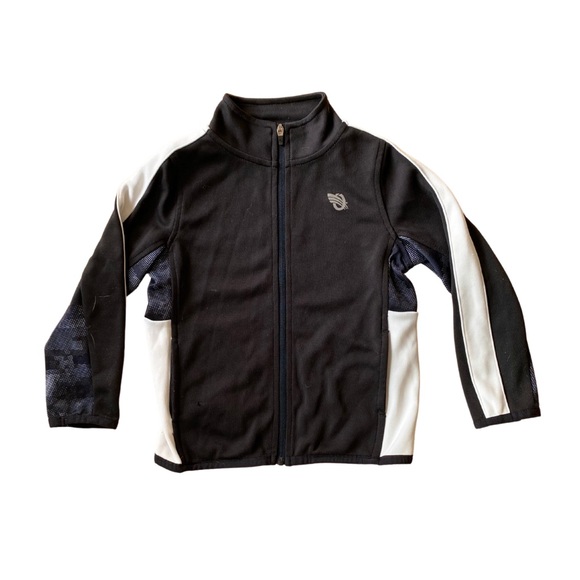 OshKosh B’Gosh Black/White Athletic Zip Up - Picture 1 of 1